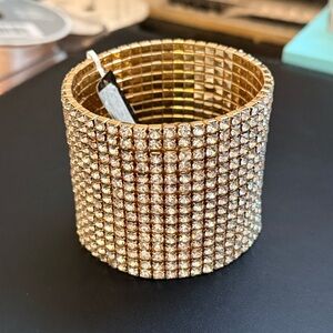 New Thalia Sodi 15 row rhinestone stretch bracelet